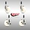 Service Caster 4 Inch 316SS Nylon Wheel Swivel 3/4 Inch Expanding Stem Caster Brake SCC, 2PK SCC-SS316EX20S414-NYS-2-TLB-2-34 - alternate 5